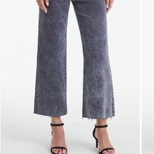 Women’s High Waist Wide Leg Ankle Jean